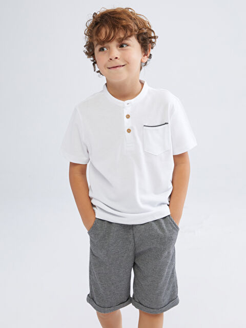 LCW Kids Pike Erkek Çocuk Tişört ve Pantolon 2'li - S5IA48Z1-Q6K