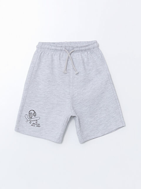 LCW Kids Beli Lastikli Baskılı Erkek Çocuk Şort - S5IA53Z1-F8Y