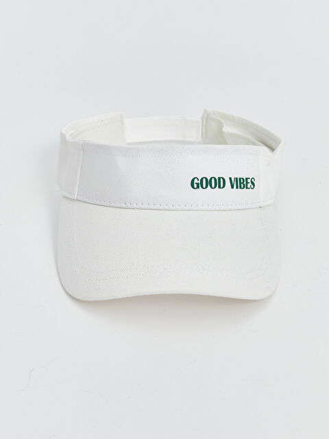 LCW ACCESSORIES Yazı Nakışlı Kadın Vizör Şapka - S5IB00Z8-EEW