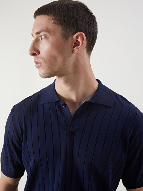 LCW Vision Polo Yaka Kısa Kollu Erkek Triko Kazak - S5ID52Z8-RFH