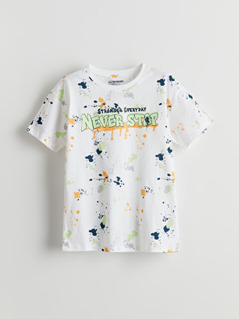 LCW Kids Bisiklet Yaka Erkek Çocuk Pijama Üst - S5IE44Z4-LU7