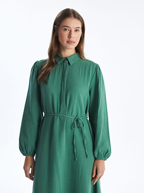 LCW Modest Gömlek Yaka Müslin Kadın Elbise - S5IE79Z8-CVP