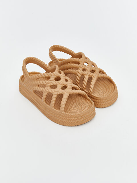 LCW STEPS Halat Desenli Kadın Sandalet - S5IE94Z8-DXZ