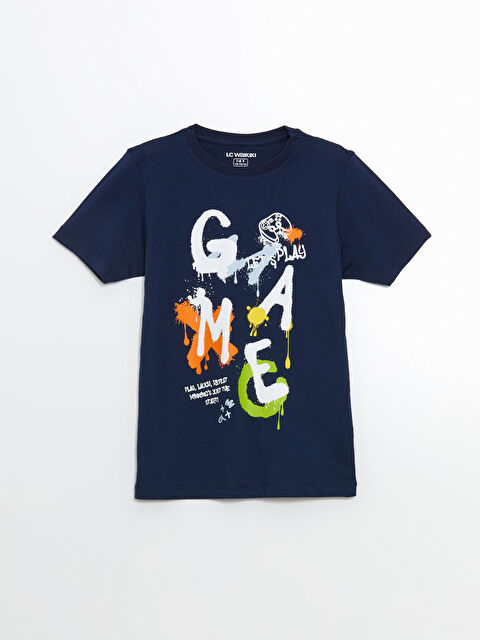 LCW Kids Bisiklet Yaka Erkek Çocuk Pijama Üst - S5IF08Z4-JC7