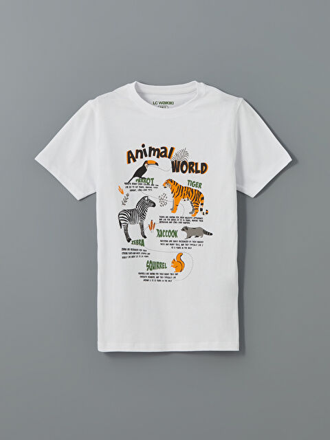 LCW Kids Bisiklet Yaka Erkek Çocuk Pijama Üst - S5IF11Z4-Q6K