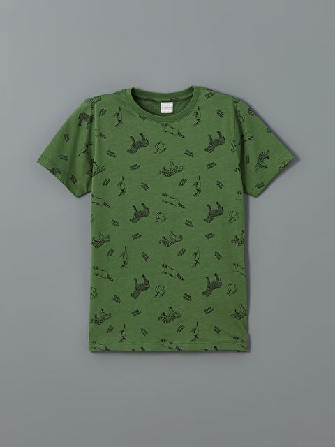 LCW Kids Bisiklet Yaka Erkek Çocuk Pijama Üst - S5IF12Z4-LRF