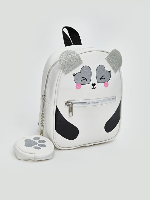 LCW ACCESSORIES Deri Görünümlü Kız Çocuk Sırt Çantası ve Cüzdan - S5IF63Z4-J5E