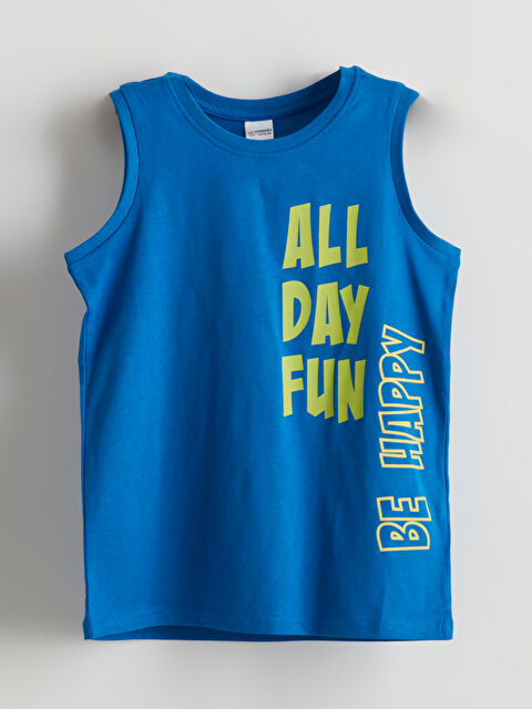 LCW Kids Bisiklet Yaka Erkek Çocuk Pijama Üst - S5IF67Z4-JUF