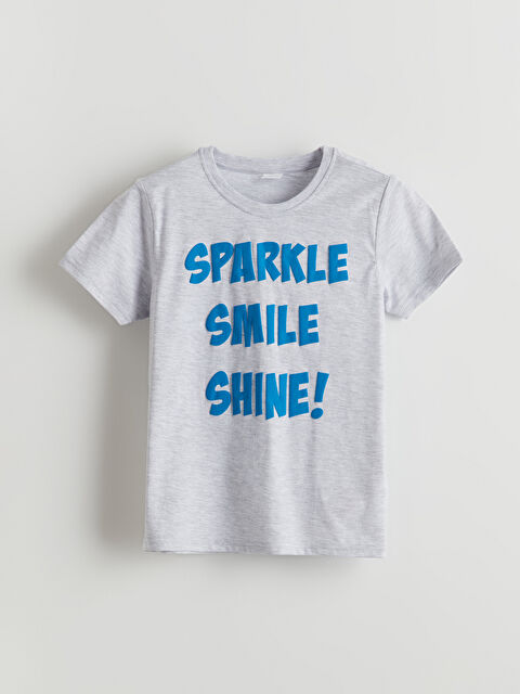 LCW Kids Bisiklet Yaka Erkek Çocuk Pijama Üst - S5IF73Z4-LAK