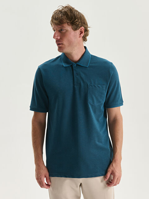 LCWAIKIKI Classic Men's Polo Neck T-Shirt - S5IF95Z8-MLR