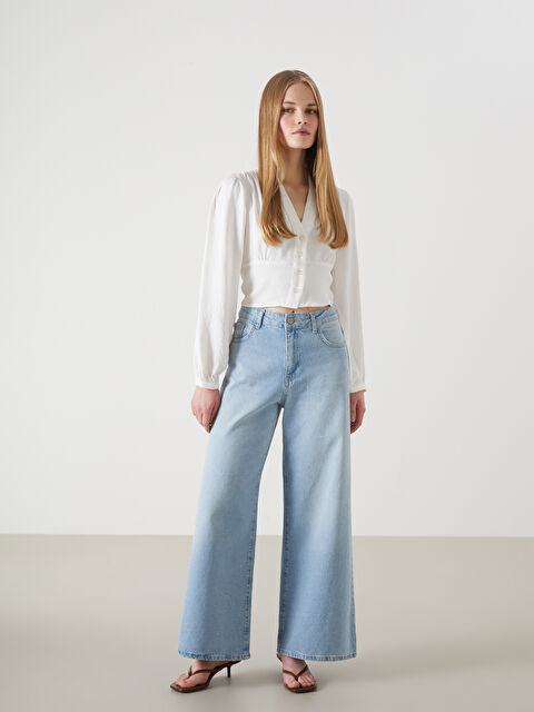 LCW Jeans Baggy Fit Kadın Jean Pantolon - S5IG24Z8-311