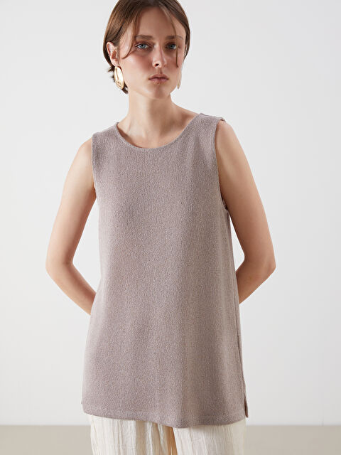 LCW Vision Дөңгелек жағалы блузка - S5IG90Z8-GE8