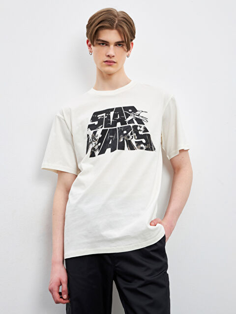 XSIDE Crew Neck Star Wars Printed Men's T-Shirt - S5II27Z8-R9J