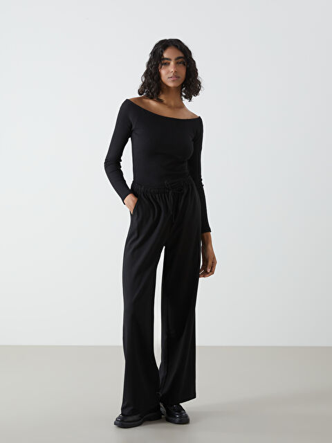 XSIDE Beli Lastikli Loose Fit Kadın Pantolon - S5IJ24Z8-CVL