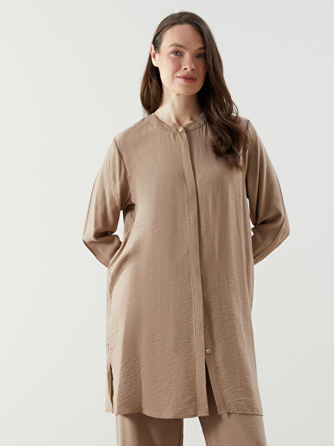 LCW Grace Hakim Yaka Aerobin Kadın Gömlek Tunik - S5IJ53Z8-GXJ