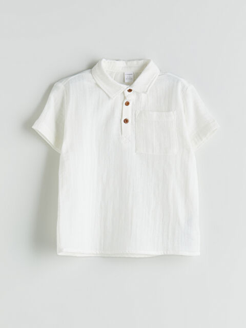 LCW Kids Short Sleeve Basic Boys' Shirt - S5IJ86Z1-Q6K