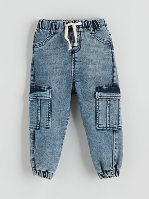 LCW Kids Elasticated Waist Boys' Cargo Jeans - S5IJ94Z1-476