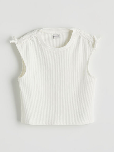 LCW Kids Bisiklet Yaka Kız Çocuk Crop Atlet - S5IK93Z4-R9J