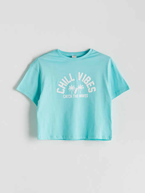 LCW Kids Bisiklet Yaka Kız Çocuk Tişört - S5IL12Z4-Z2U