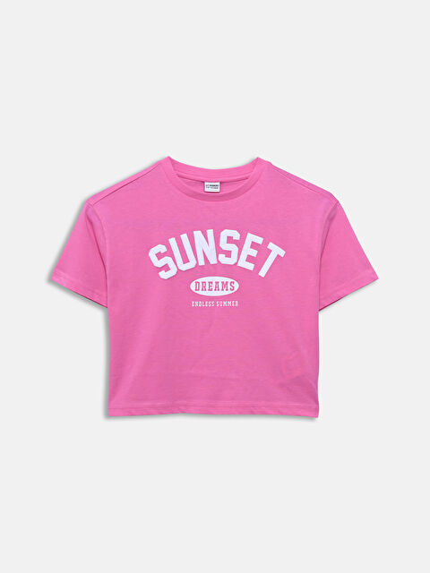 LCW Kids Crew Neck Girls' T-Shirt - S5IL12Z4-YTL