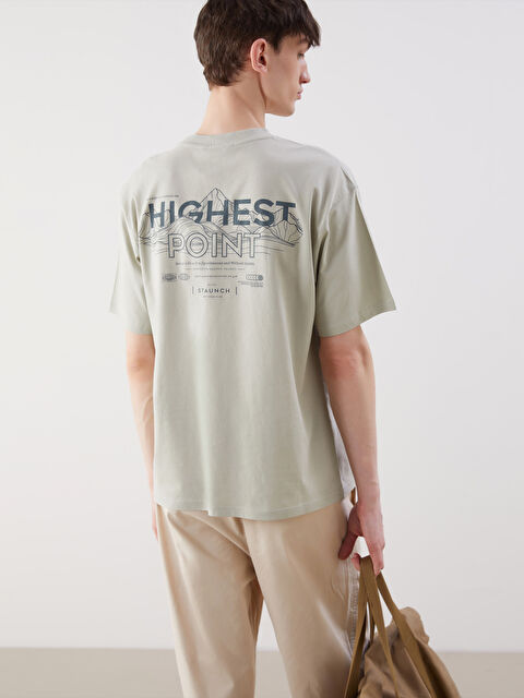 XSIDE Bisiklet Yaka Baskılı Penye Erkek Tişört - S5IL43Z8-YD7