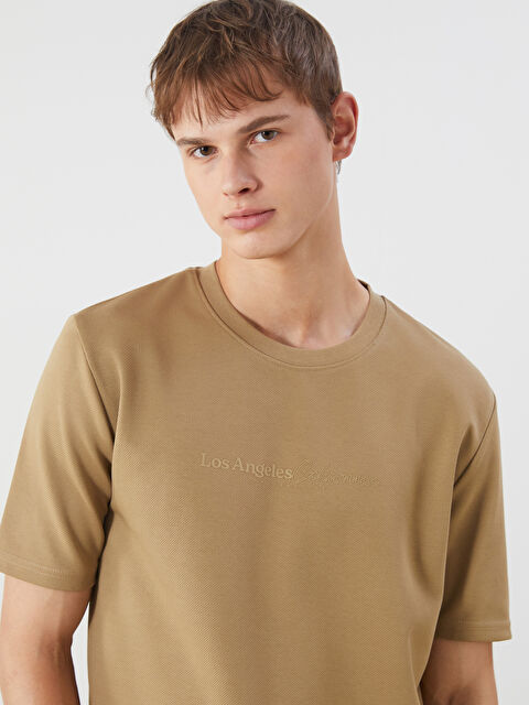 XSIDE Bisiklet Yaka Baskılı Penye Erkek Tişört - S5IM12Z8-ZTA