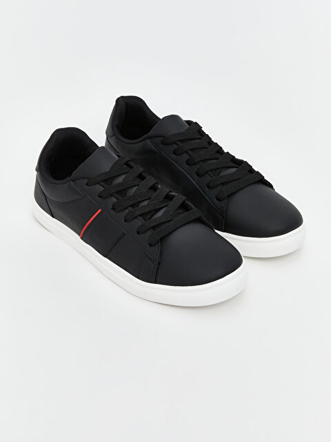 LCW STEPS Faux Leather Men's Lace-up Sneakers - S5IM14Z8-HUC