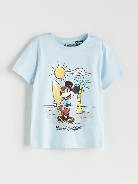 LCW Kids Mickey Mouse Baskılı Erkek Çocuk Pijama Üst - S5IM29Z1-QXL