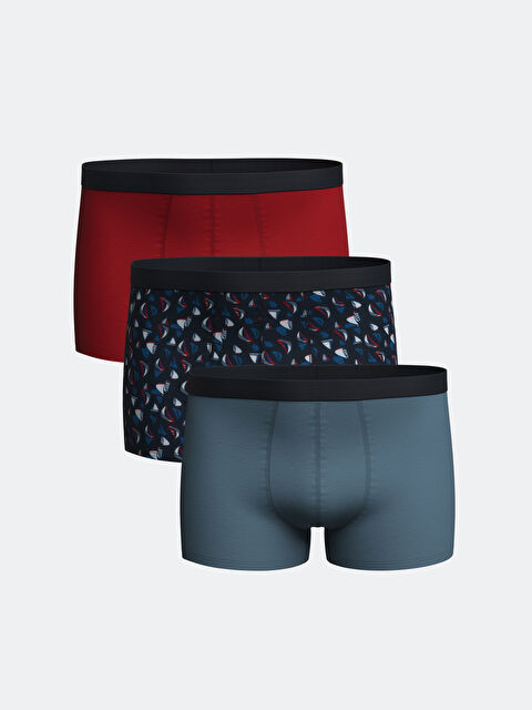 LCW ECO Standard Fit Cotton Stretch Men's Boxer 3-pack - S5IO13Z8-F9C