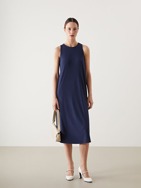 LCW Comfort Bisiklet Yaka Elbise - S5IO48Z8-HEL