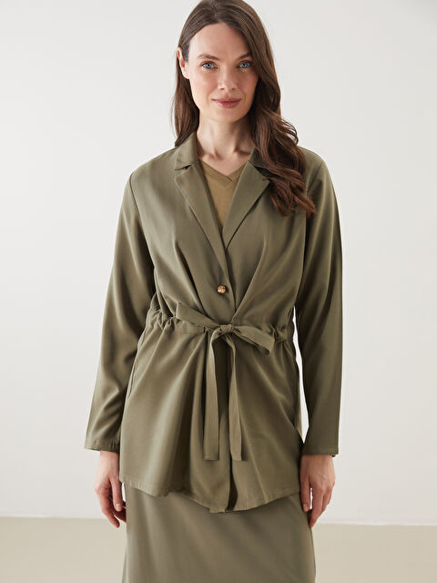 LCW Grace Düz Uzun Kollu Kadın Ceket - S5IO55Z8-HFB