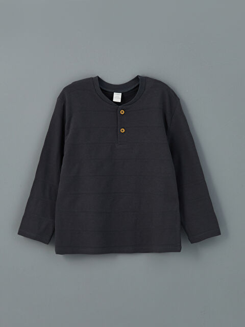 LCW Kids Bisiklet Yaka Basic Erkek Çocuk Tişört