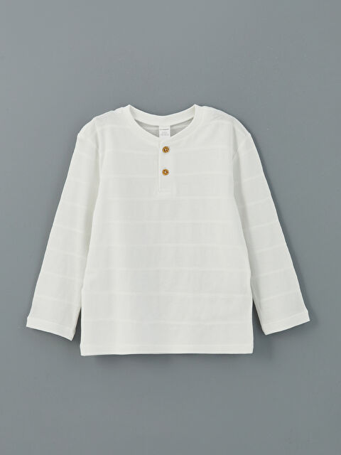 LCW Kids Bisiklet Yaka Basic Erkek Çocuk Tişört - S5IO57Z1-R9J