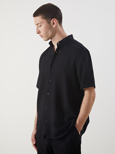 LCW Vision Regular Fit Kısa Kollu Erkek Gömlek - S5IO61Z8-CVL