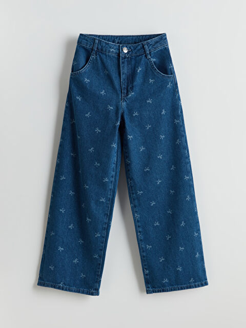 LCW Kids Wideleg Kız Çocuk Jean Pantolon - S5IP23Z4-SHK