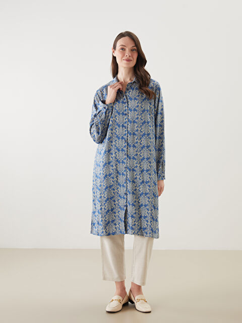 LCW Grace Desenli Kadın Gömlek Tunik - S5IP24Z8-LS3