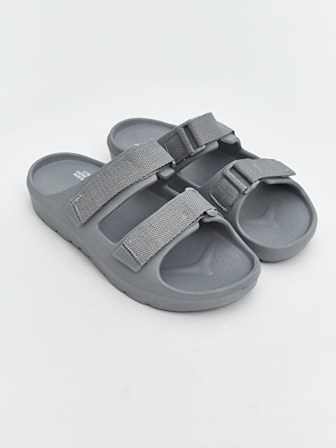 LCW STEPS Double Strap Velcro Women's Slipper