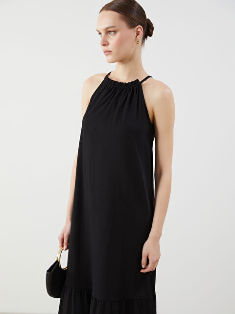 LCW Comfort Halter Yaka Elbise - S5IS26Z8-CVL