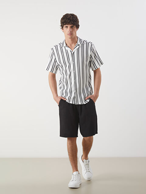 LCW Vision Standart Kalıp Keten Görünümlü Erkek Şort - S5IS34Z8-CVL