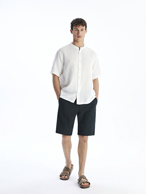 LCW Vision Standart Kalıp Keten Görünümlü Erkek Şort - S5IS34Z8-ZUT