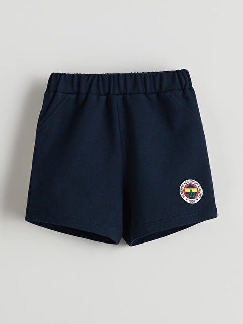 LCW baby Fenerbahçe Baskılı Erkek Bebek Şort - S5IS66Z1-HKW