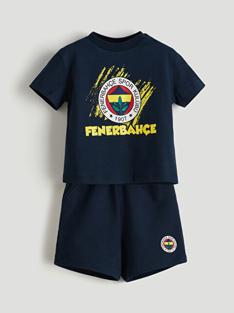 LCW baby Fenerbahçe Baskılı Erkek Bebek Şortlu Takım - S5IS67Z1-HKW