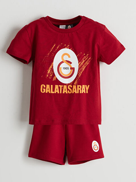 LCW baby Galatasaray Baskılı Erkek Bebek Şortlu Takım - S5IS76Z1-HKD