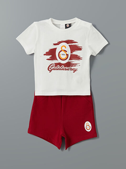 LCW baby Galatasaray Baskılı Erkek Bebek Şortlu Takım - S5IS80Z1-FFB