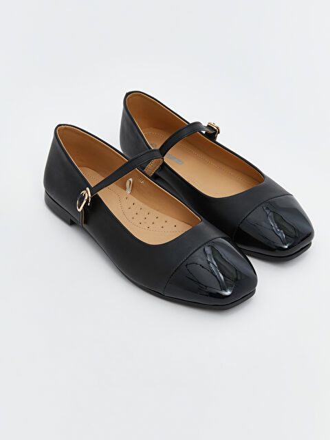 LCW STEPS Faux Leather Women's Ballet Flats - S5IT05Z8-HUC