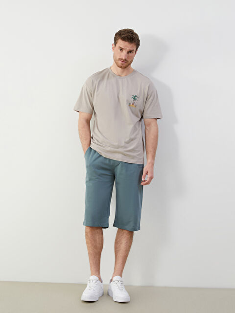 LCWAIKIKI Classic Standart Kalıp Beli Bağlama Detaylı Erkek Şort - S5IV61Z8-Z5M