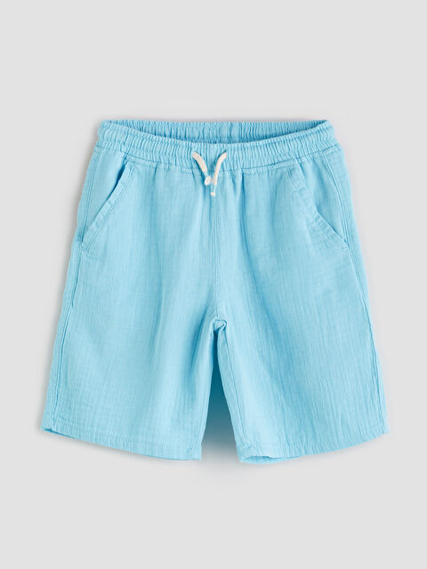 LCW Kids Beli Lastikli Müslin Erkek Çocuk Şort - S5IV87Z4-QXN