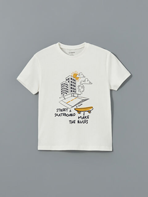 LCW baby Bisiklet Yaka Erkek Çocuk Tişört - S5IY41Z1-R9J