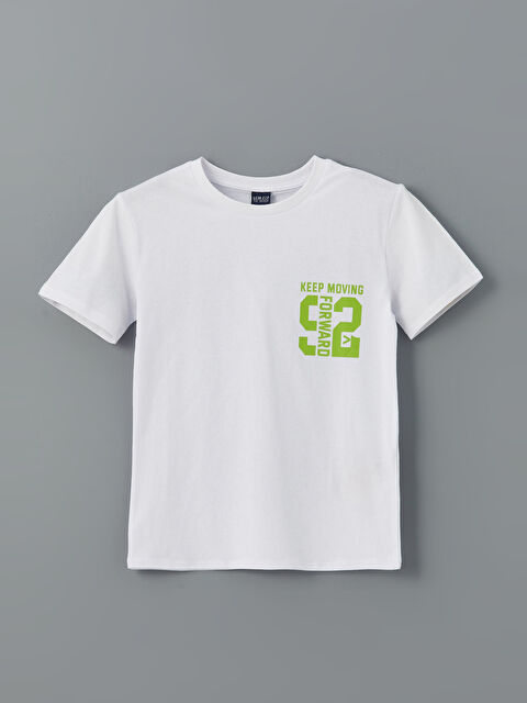 LCW ECO Bisiklet Yaka Erkek Çocuk Tişört - S5J047Z4-J5E