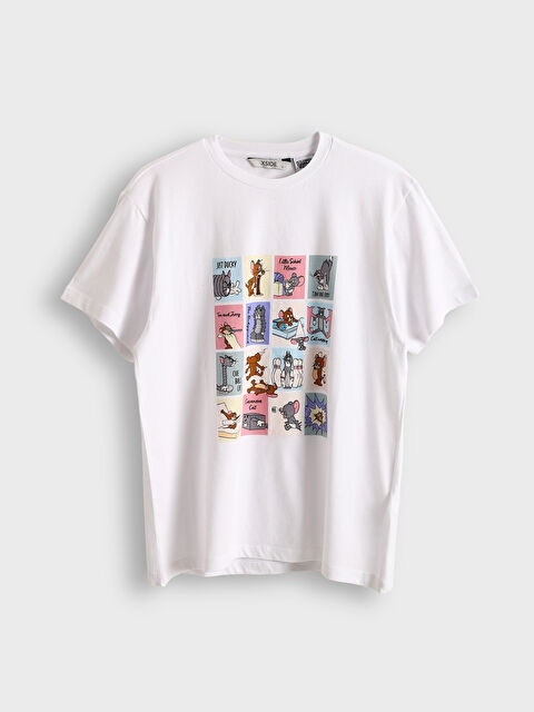 LCWAIKIKI Classic Crew Neck Tom & Jerry Printed Women's T-Shirt - S5J066Z8-Q6K